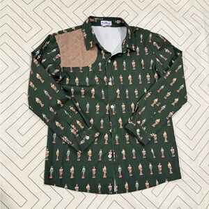 Blue Quail Green Nutcracker Longsleeve Fishing Shirt